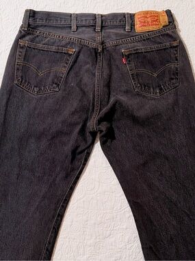 Levi’s 501 | Original Fit | Black/Gray Wash Straight Leg Jeans | Men’s Size 38X3